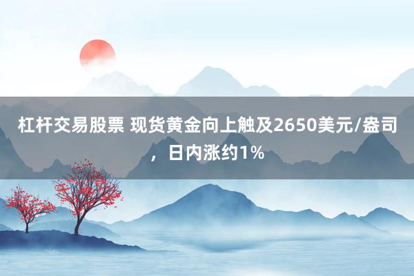 杠杆交易股票 现货黄金向上触及2650美元/盎司，日内涨约1%